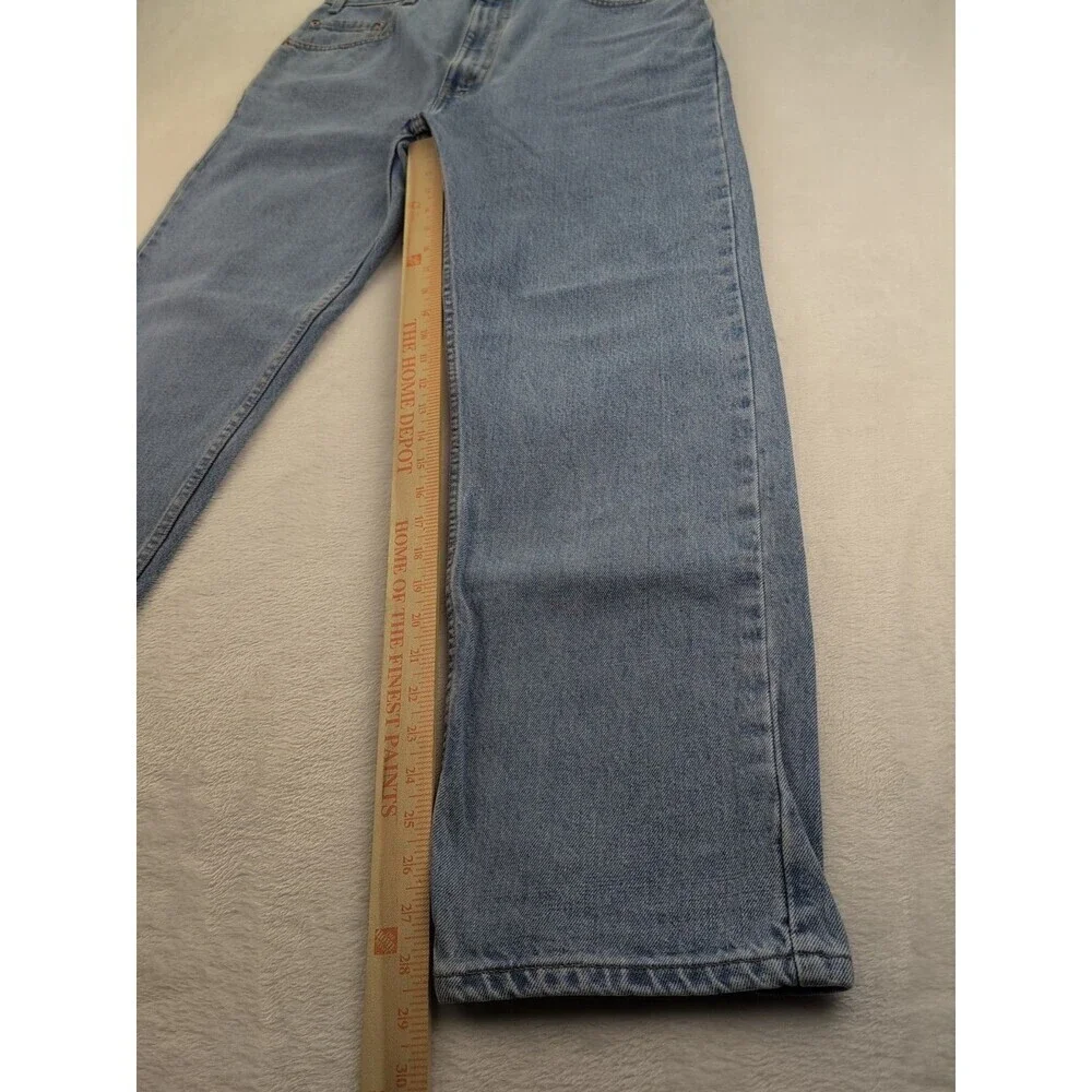 VTG Levi's 505 Regular Fit Straight Leg Paper Tag Jeans Men's 36x30 Light Wash